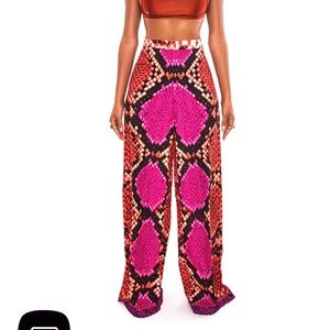 Bright patterned bfyne pants